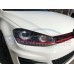 RED HEADLAMPS For VW GOLF MK7 BI XENON DRL DAYTIME RUNNING LIGHT LED RHD